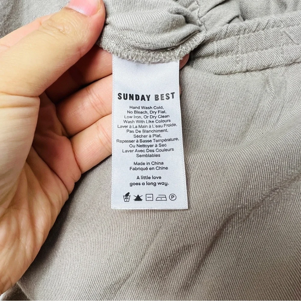 Sunday Best By Aritzia Tabata Tan Strapless Jumpsuit  women Size S - Picture 13 of 14